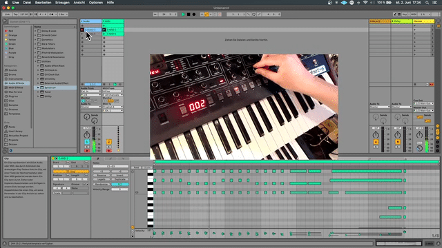 Hardware Synthesizer via MIDI einbinden